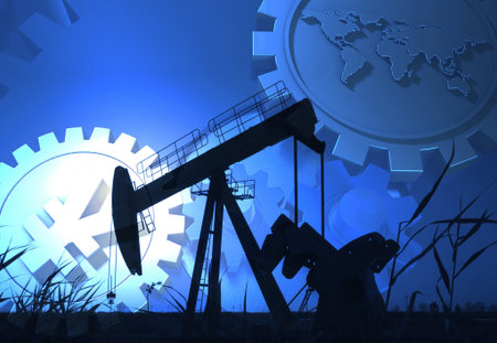 Oil economy and currency symbolの写真素材