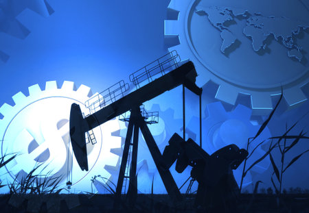 Petroleum economy and gearの写真素材