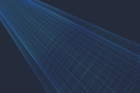 Seamless background of space time frame tunnel