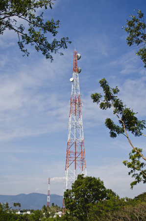 Broadcast towers.の写真素材
