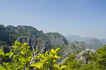 View of mountainsの写真素材