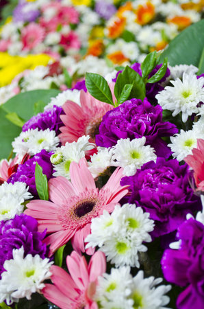  Colorful flowers bouquetの写真素材