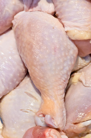 Fresh chilled Chicken leg の写真素材