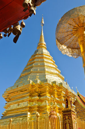 Phra That Doi Suthep, Famous temples, Chiang Mai, Thailand の写真素材