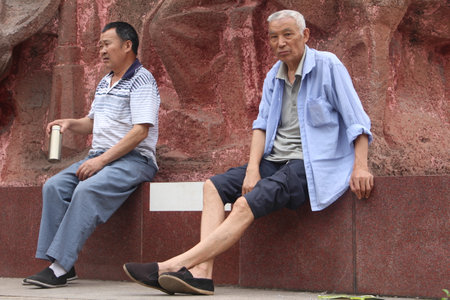 Two old peopleのeditorial素材