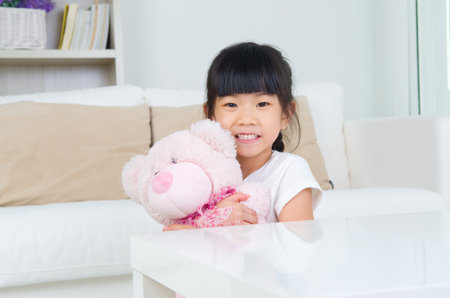 Portrait of a lovely asian girlの写真素材