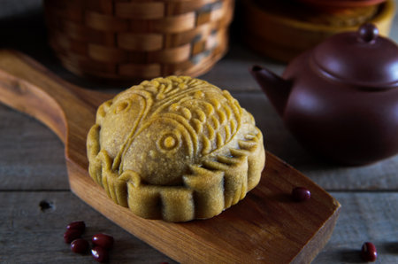 Mooncake ,Chinese mid autumn festival food.