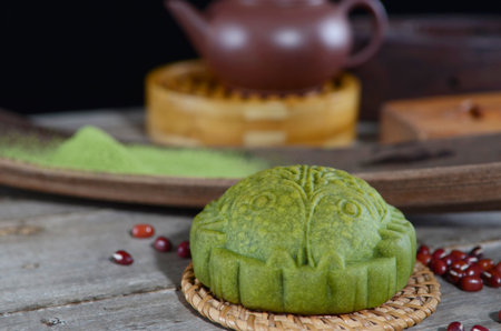 Mooncake ,Chinese mid autumn festival food.