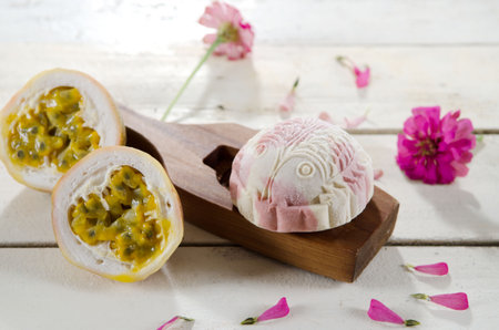Mooncake ,Chinese mid autumn festival food.の写真素材