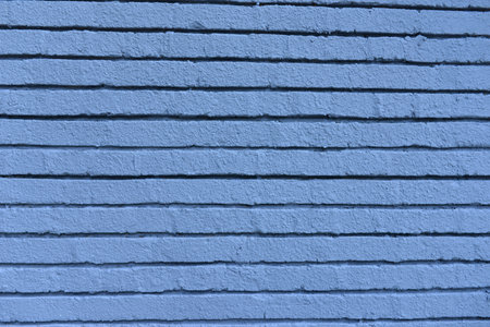 Blue Brick Wall Patternの写真素材