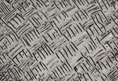 Abstract pattern liquid white On a black background