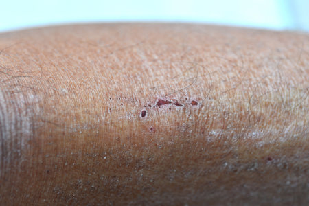 Dry skin and scab
