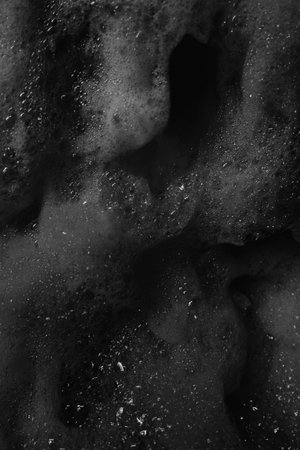 Bubbles shades of gray and black abstract shapes.の写真素材