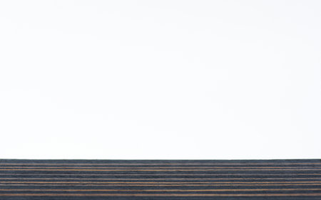 Perspective display brown pattern wood flooring with natural, empty space. The white background is...