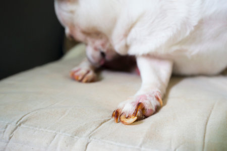 Long dog nailsの写真素材