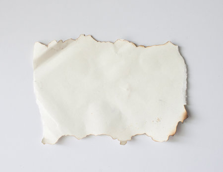 Blank old paper on a white background.の写真素材