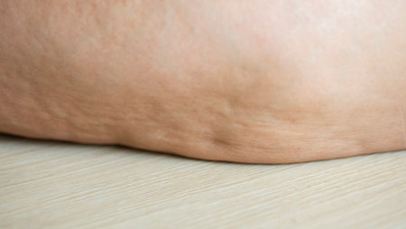 There is a problem with the skin texture of women.の写真素材