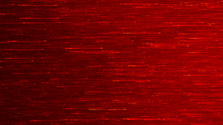 Red light graphics moving in lines on a dark background.
