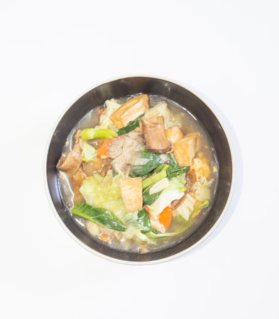 The view from above is a vegetarian food.の写真素材