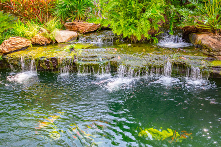 Style style of landscaping, waterfall, outdoor area.の写真素材