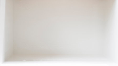 Direction of light and shadow, white room with spaceの写真素材