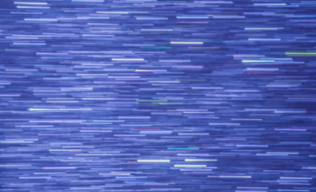 The background of the blue light bar is moving forward in parallel.の写真素材