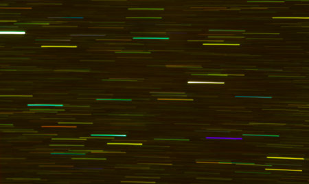 Sparkling background, colorful light, moving horizontal line