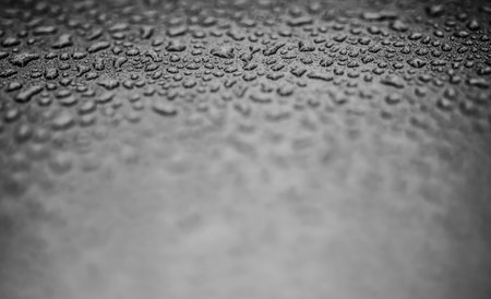 Drop a lot of black liquid on an empty space.の写真素材