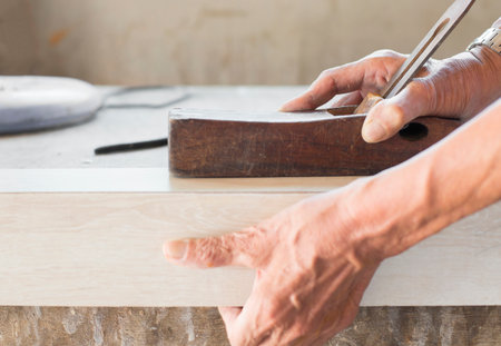 Craftsmen are working with skills.