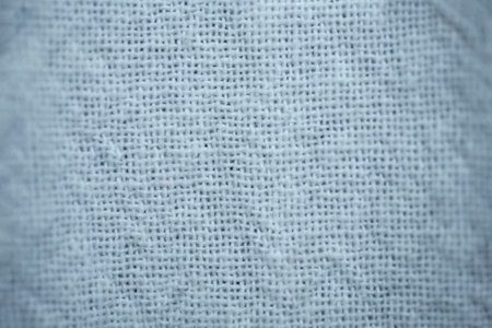 close-up blue fabric texture backgroundの写真素材