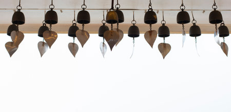 The bell is a symbol of luck and faith.の写真素材