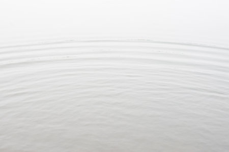 ripples movement of the water surfaceの写真素材
