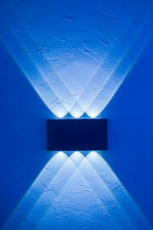 Background and light texture Blue shadows, abstract patternの写真素材