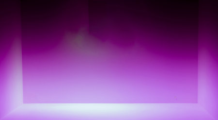 Light and shadow, purple-pink tone scene, empty space.の写真素材