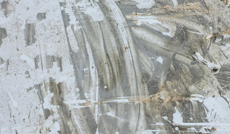 Abstract textures and brushes on empty space.の写真素材