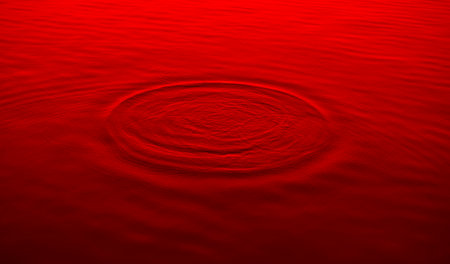 Red water ripple texture patternの写真素材