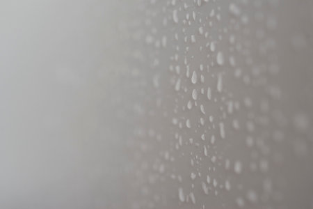 water drops on the wallの写真素材