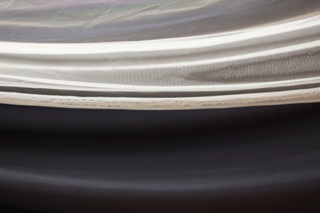 white and black fabric texture background close up. abstract background and texture for design.の写真素材