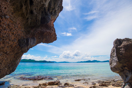 Beautiful beach and sea in Koh Lipe, Satun province Thailandの写真素材