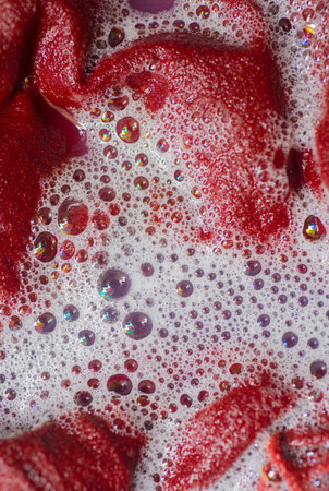 Foam as a background. Macro.