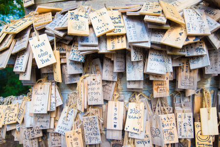 Shinto shrine in Kamakura, Japan.の写真素材