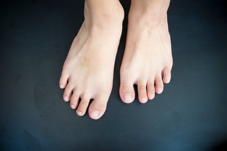 Healthy feet and foot hygieneの写真素材