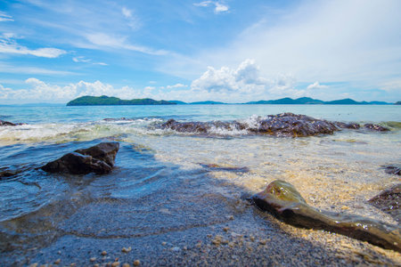 beautiful beach and tropical sea in koh samui thailand