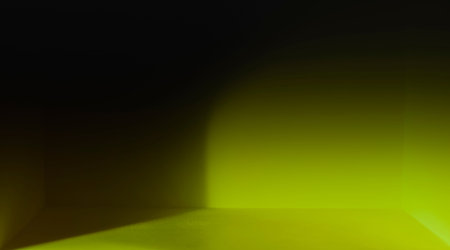 Photo abstract yellow light background,の写真素材