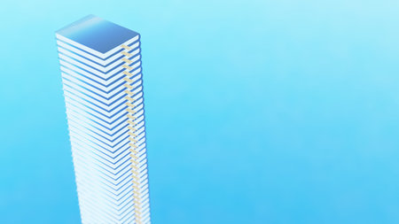 3d illustration of colorful booksの写真素材