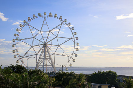 Oct 29, 2016 Ferris wheel at the Mall of Asia, in Pasay, Metro Manila, Philippines - Famous Landmarkのeditorial素材
