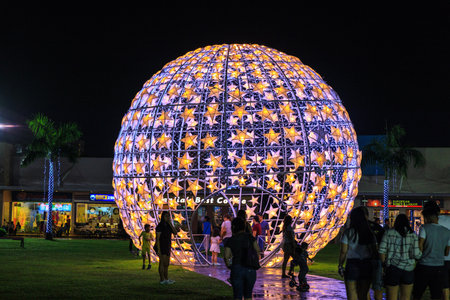 Nov 27, 2016 Christmas decoration at Blue Bay Walk, Manila, Philippines - outdoor landmarkのeditorial素材