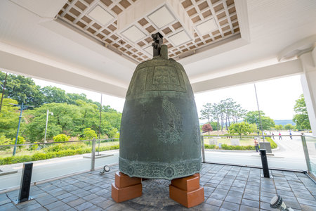 Jun 22, 2017 Bell of King Seongdeok at Gyeongju National Museum in Gyeongsangbuk-do, South Koreaのeditorial素材