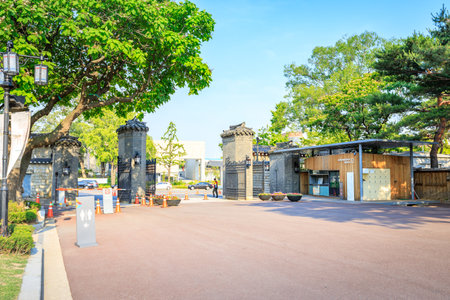 Entrance of National Folk Museum of Korea on Jun 19, 2017 located in Seoul city, South Korea