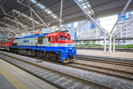 Jun 20, 2017 Korail train at the Seoul station in South Korea - tour